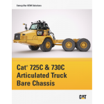 Caterpillar 725C, 730C Articulated Truck Bare Chassis